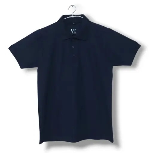 Veluxe India Navy Blue Polo T-Shirt