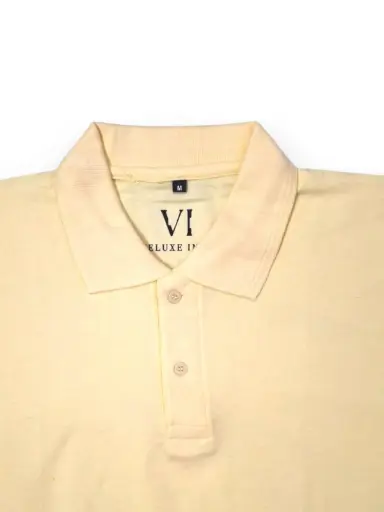 Veluxe India Butter Yellow Polo T-Shirt
